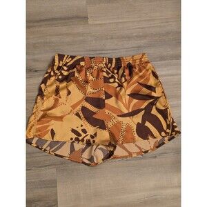 ​House of Harlow 1960 Silk Feel Tropical Floral Print Shorts Boho Size Medium M